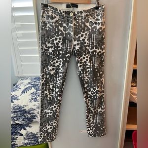 Versace Jeans Black and White Print Size 26
